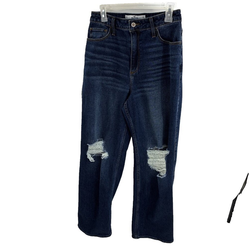 Hollister Dark Blue Straight Leg Jeans